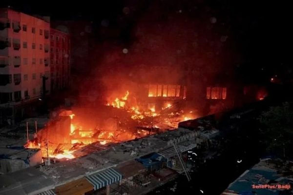 Incendie au marché Sandaga : près d’un demi-milliard de FCFA de pertes matérielles