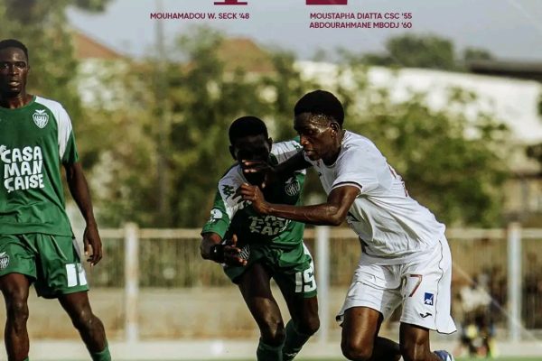 Ligue 1 sénégalaise : le Casa Sports s’enfonce après un nouveau revers à domicile face à Génération Foot