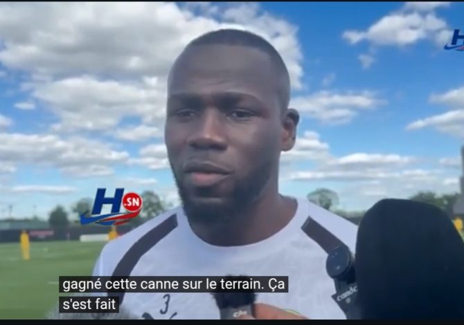 Ignace Ndeye ( à New Jersey) avec les lions Réaction de joueurs senegalais a quelques heures du match contre la France.