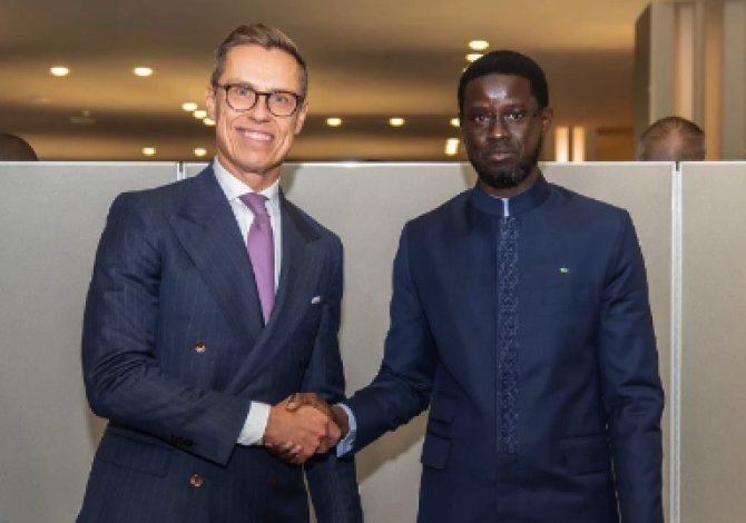 New York : Bassirou Diomaye Faye échange avec son homologue finlandais